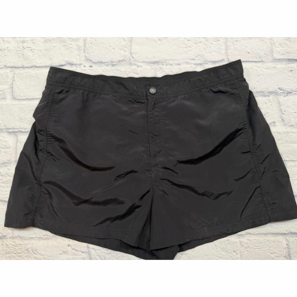 Lands' End Black Swim Board Shorts Built in Swim Brief Sz 10 *Pls Read A770